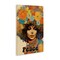 Stupell Industries Peace Groovy Afro Girl Canvas, design by Sasha